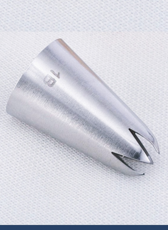 Кондитерская насадка 1B закрытая звезда ∅ 18 мм, 6 лучей, Эконом