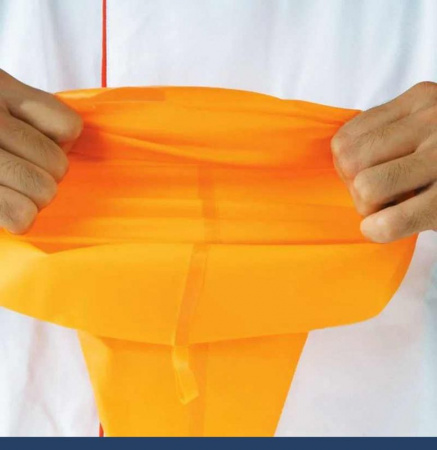 Кондитерский мешок силиконовый многоразовый 50 см superflex (оранжевый)