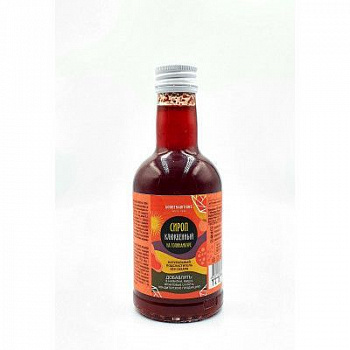 Сироп клюквенный 340 г, без сахара на соке топинамбура Сироп клюквенный 340 г, без сахара на соке топинамбура