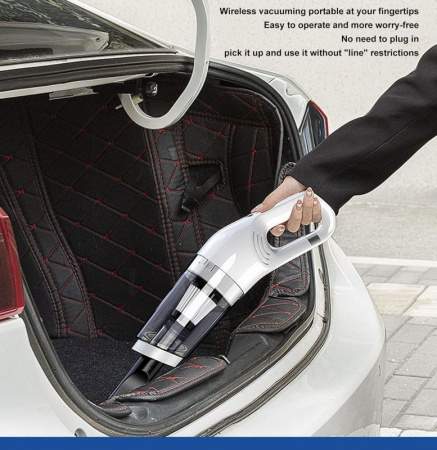 Пылесос вакуумный беспроводной для дома и авто JB-168