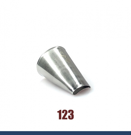 Кондитерская насадка 123 Tulip прорезь 17 мм, лепесток розы изогнутый