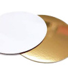 Подложка для торта Золото/Жемчуг 2х сторон. 0.8 мм, Ø 200 мм Подложка для торта Золото/Жемчуг 2х сторон. 0.8 мм, Ø 200 мм