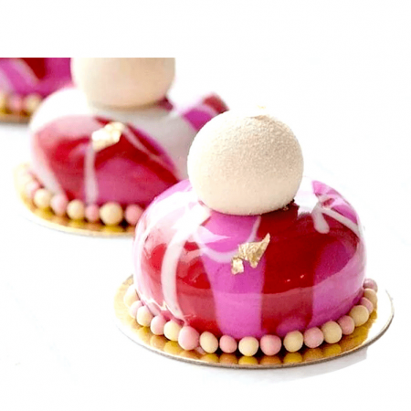 Подложка для пирожных Золото/Жемчуг 2х сторон. 0.8 мм, Ø 90 мм Подложка для пирожных Золото/Жемчуг 2х сторон. 0.8 мм, Ø 90 мм