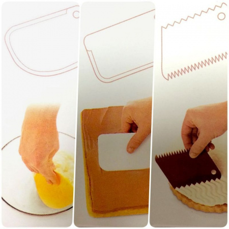 Кондитерские скребки | набор 3 шт