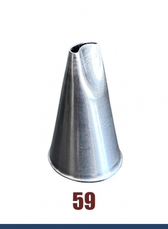 Кондитерская насадка 59 Tulip, Корея, прорезь 7.1 мм лепесток изогнутый