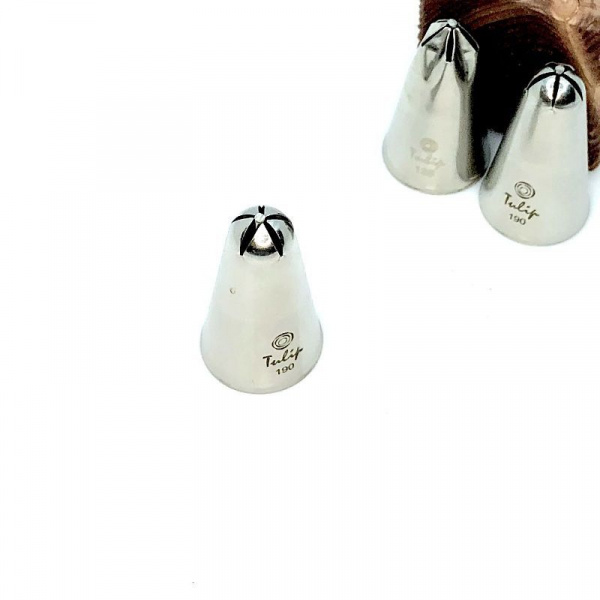 Кондитерская насадка звезда закрытый центр (прямые лучи) №190 Tulip™ | медиум размер