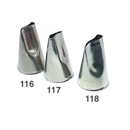 Кондитерская насадка 118 Tulip, Корея, прорезь 17 мм лепесток 2-й изогнутый