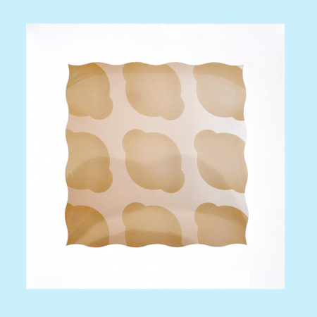 Коробка с окном для 9 капкейков 25*25*11 cм