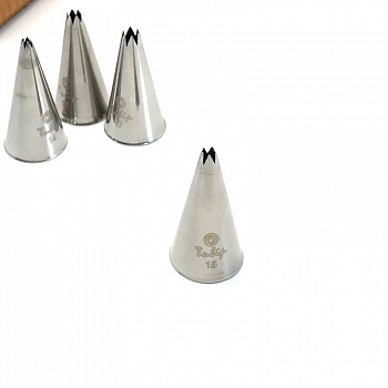 Кондитерская насадка открытая звезда №15 Tulip™ мини размер (diam. 2.5 mm; 5 лучей)