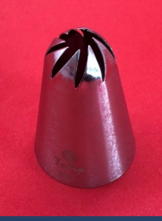 Кондитерская насадка 336 закрытая звезда ∅ 18 мм, 6 косых лучей, Эконом