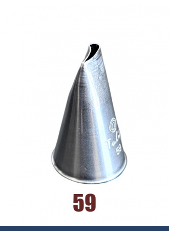 Кондитерская насадка 59 Tulip, Корея, прорезь 7.1 мм лепесток изогнутый